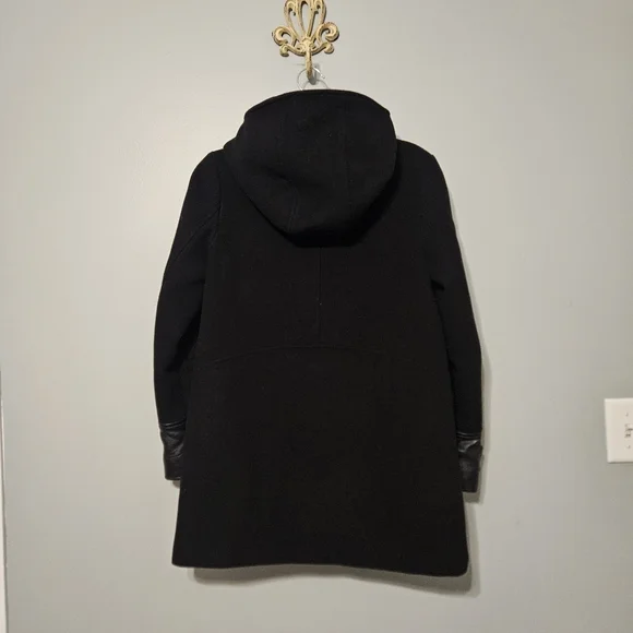 Marc New York Black Hooded Pea Coat - Picture 4 of 8